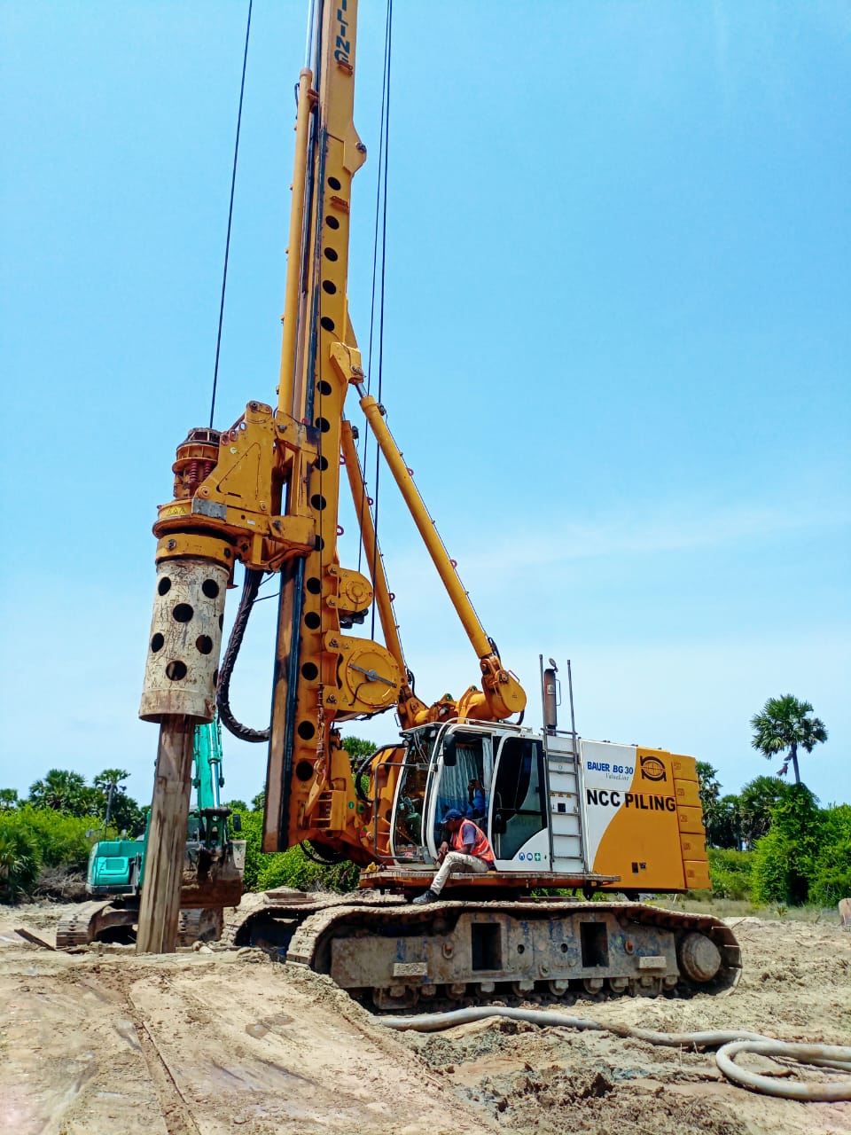 Piling works for construction of cast-in situ bored piling and  foundation works for 20mw wind power project in Mannar