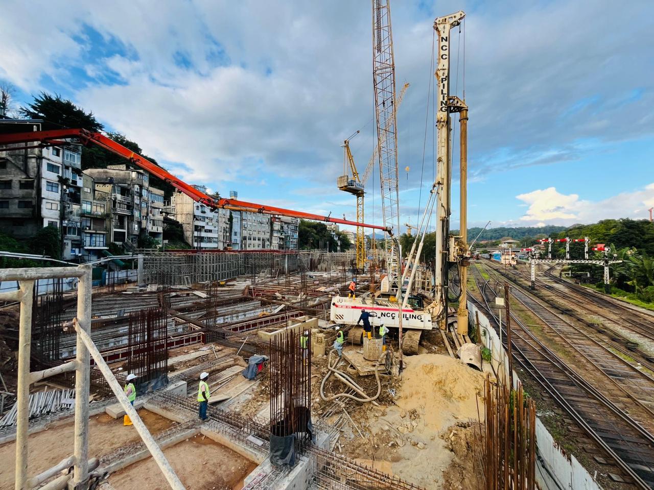 Piling Work of Parking Building for design and construction of Kandy Multimodal Transport Terminal(KMTT)